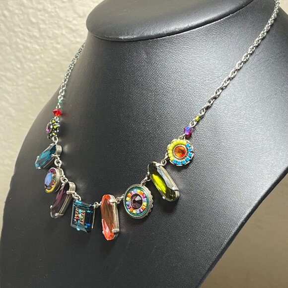 Firefly La Dolce Vita Necklace With Swarovski Crystals & Czech Glass Beads Multi - Picture 3 of 11